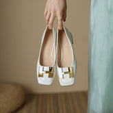Ballerinas Dylan mit niedrigem Absatz und Metall